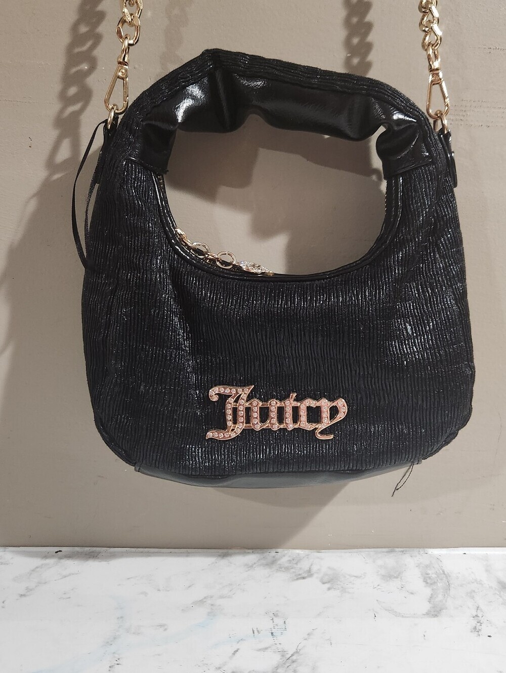 Black Juicy Couture Crossbody Bag Purse Handbag